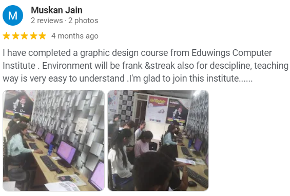 Review from Muskan Jain for Eduwings Institute.