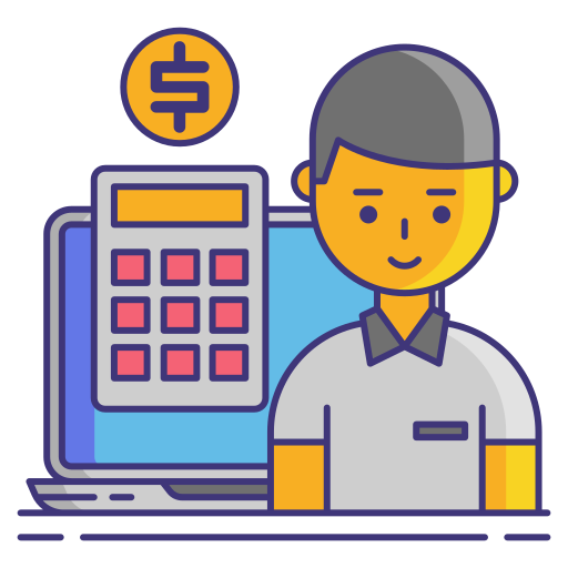 A calculator icon, representing the 'Fundamentals of Accounting in Tally Course'.