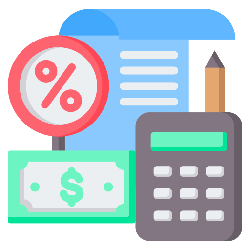 Icon representing a money calculator used in Advance Accounting in Tally course.