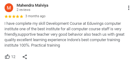 Review from Mahendra malviya.